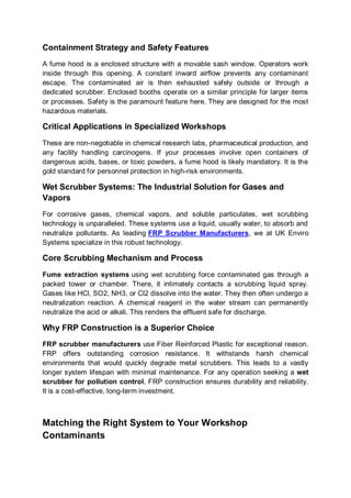 A Complete Guide to Fume Extraction Systems | PDF