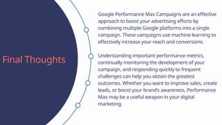 A Guide To Google Performance Max Campaigns | PPTX
