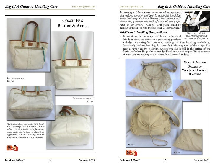 A guide to handbag care