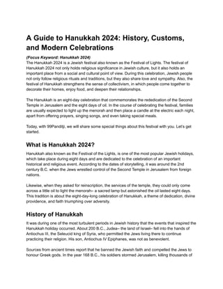 A Guide to Hanukkah 2024_ History, Customs, and Modern Celebrations.pdf