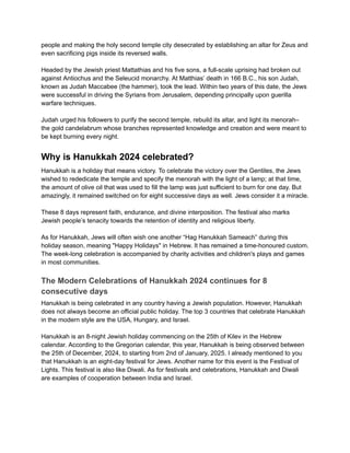 A Guide to Hanukkah 2024_ History, Customs, and Modern Celebrations.pdf