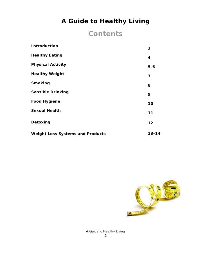 A guide to healthy living