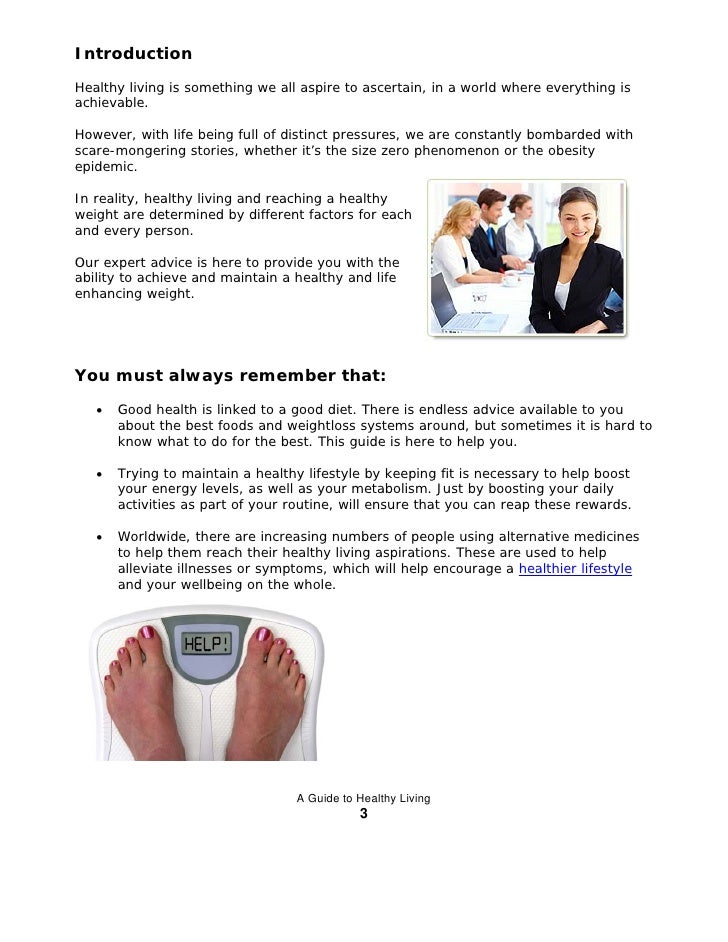 A guide to healthy living