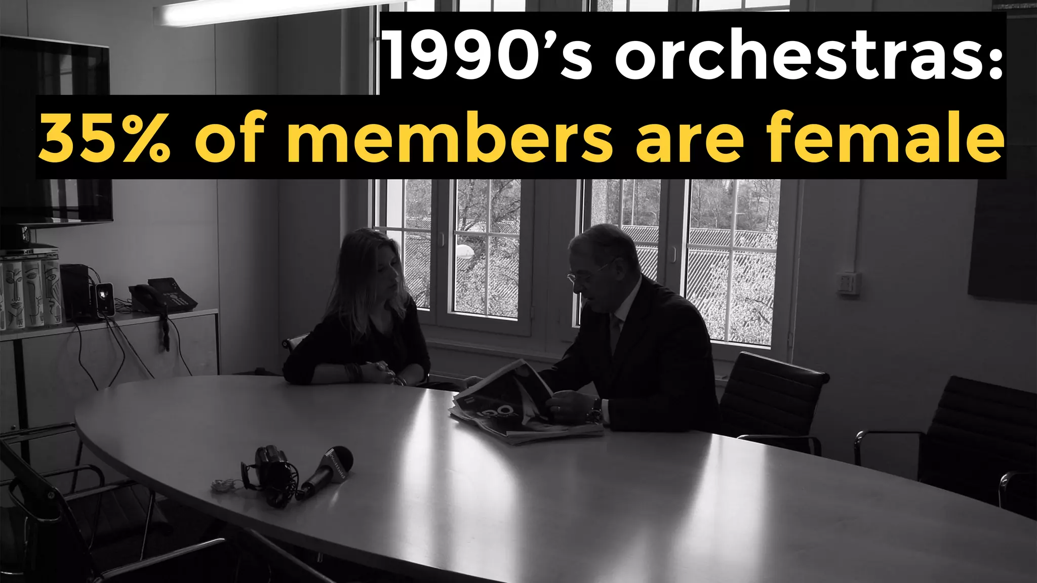 1990’s orchestras:
35% of members are female
 
