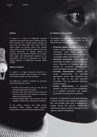 A Guide to Intellectual Property for Uganda's Clothing and Fashion ...