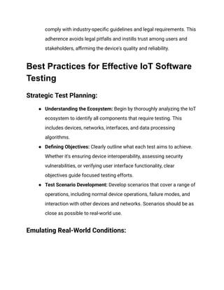 A guide to IoT software testing_ Its approach and importance | PDF