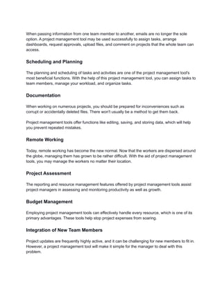 A Guide to IT Project Management Tools | PDF