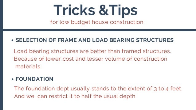 budget house construction