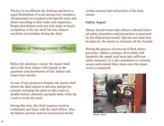 Docking Instruction Example A Guide to Master Dry Dock Operations for Deck Department | PDF