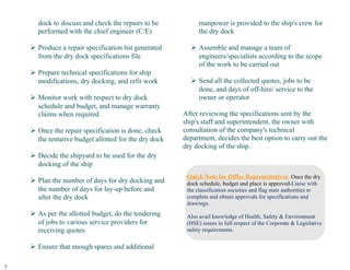 Dry Docking Checklist.pdf A Guide to Master Dry Dock Operations for Engine Room Department | PDF