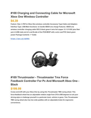 A Guide To Microsoft Xbox One Product And Price List | PDF