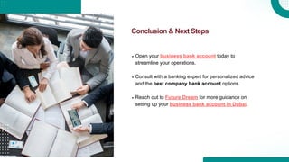 A Guide to Opening a Business Bank Account in the UAE. | PDF