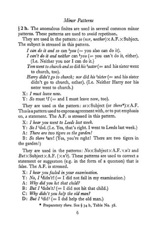 Text Pattern Guide Example A guide to patterns and usage in english | PDF