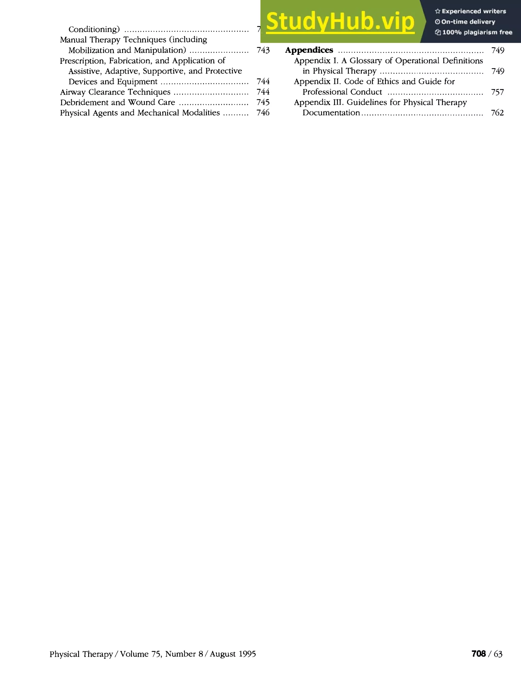 A Guide To Physical Therapist Practice Volume I A Description Of