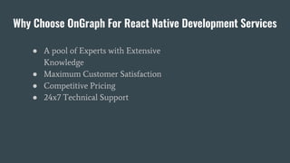A Guide to React Native App Development | PPTX