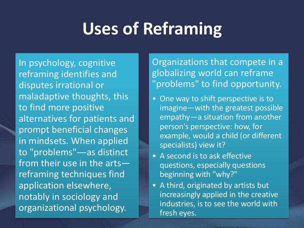 A Guide to Reframing