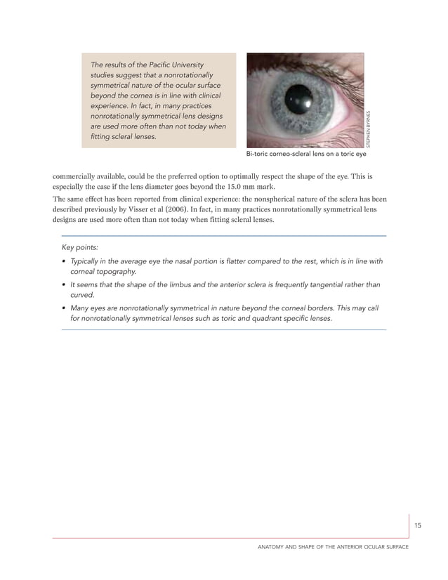 A guide to scleral lens fitting