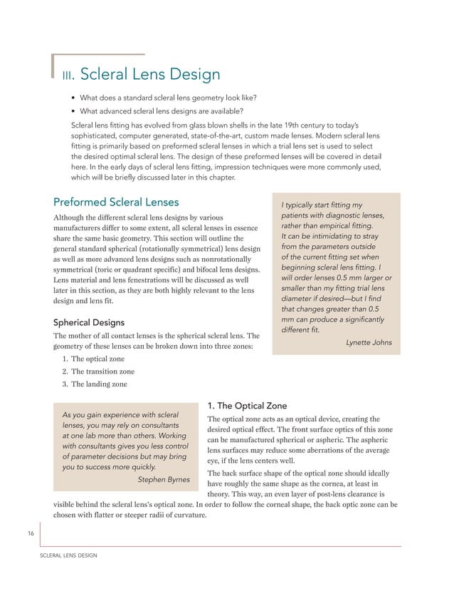 A guide to scleral lens fitting