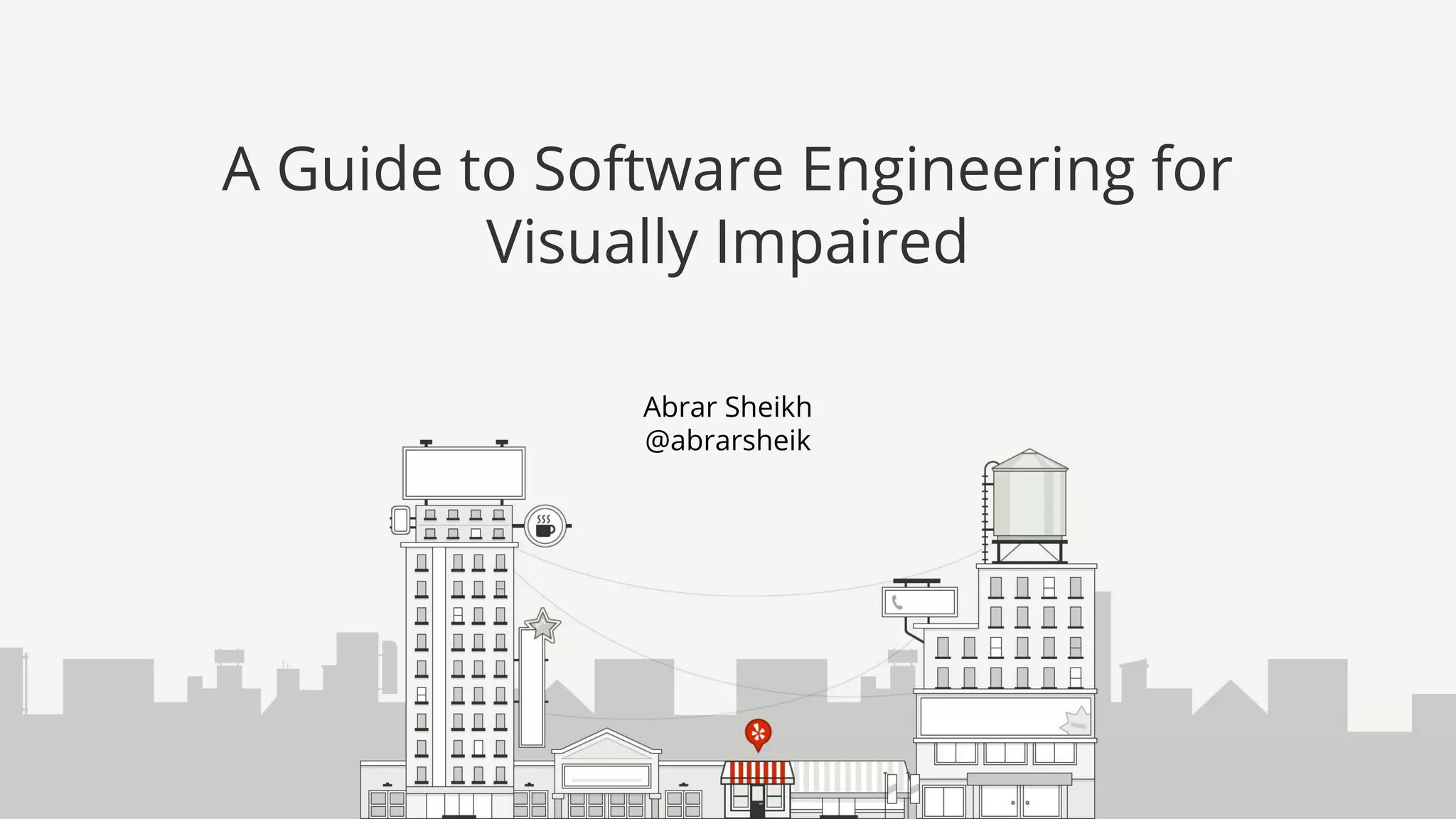 A guide to software engineering for visually impaired PPT