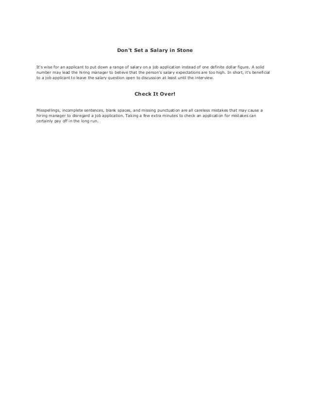 Guide To Successfully Completing Job Applications