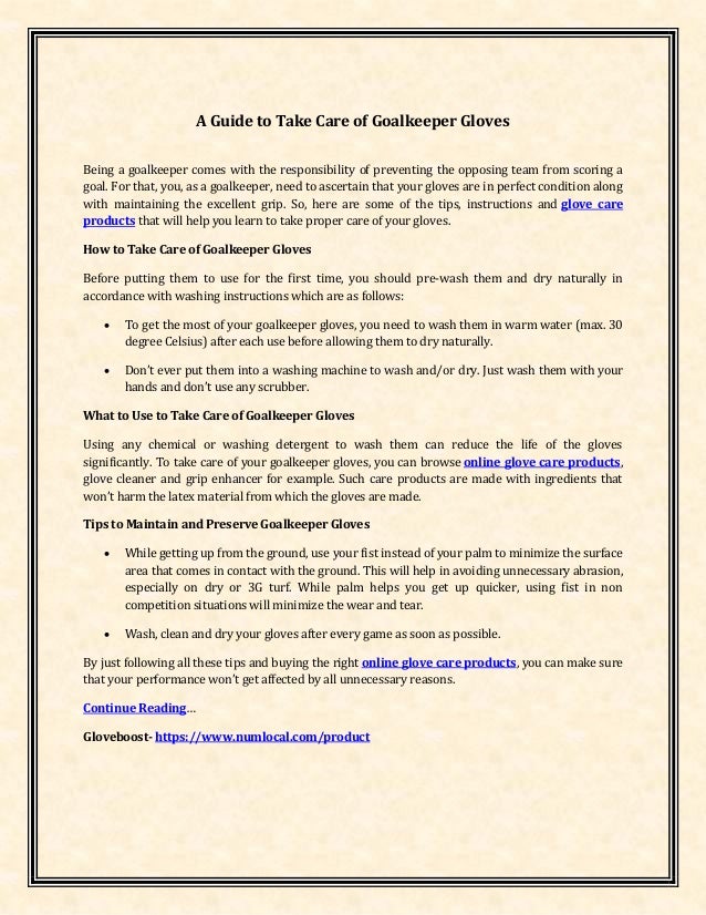 pre wash goalkeeper gloves