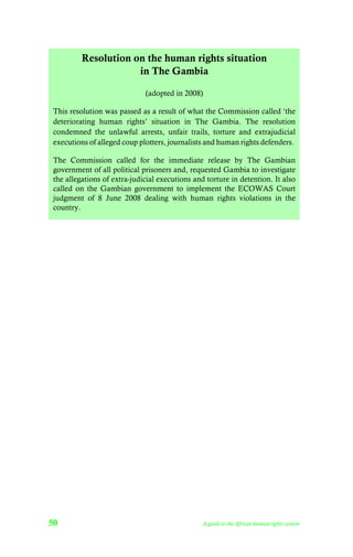 Human Plotters A Guide to the African Human Rights System | PDF