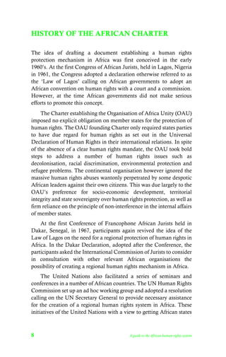 A Guide to the African Human Rights System | PDF