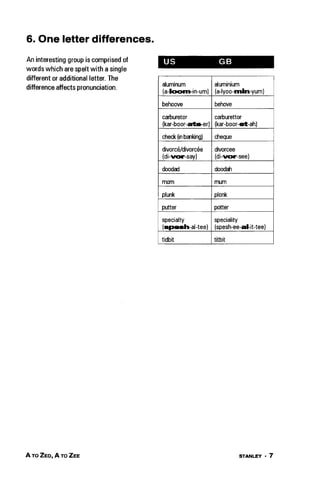 A guide to the differences between american english and british english ...