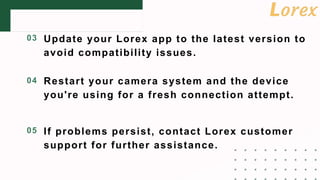A Guide to the Lorex Camera Login PPTX