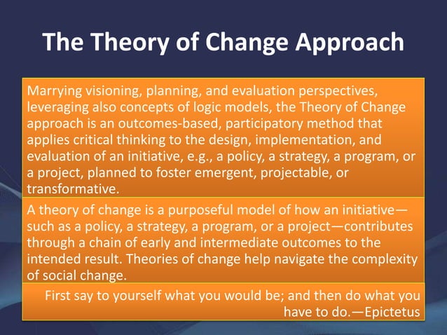 A Guide to Theories of Change | PPTX