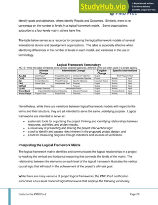 A Guide To The PMD Pro1 Project Management For Development ...