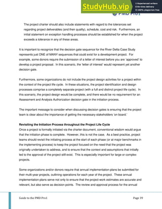 A Guide To The PMD Pro1 Project Management For Development ...
