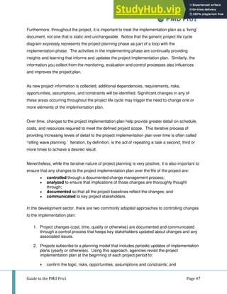 A Guide To The PMD Pro1 Project Management For Development ...