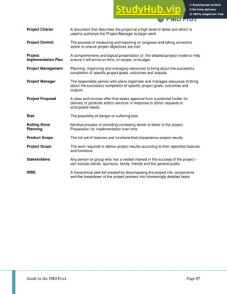 A Guide To The PMD Pro1 Project Management For Development ...