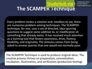 A Guide To The SCAMPER Technique | PDF