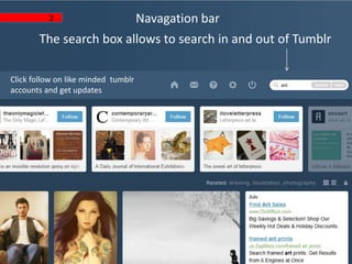 Tumblr Guide It In Blogging with Tumblr - a step by step guide. | PPTX