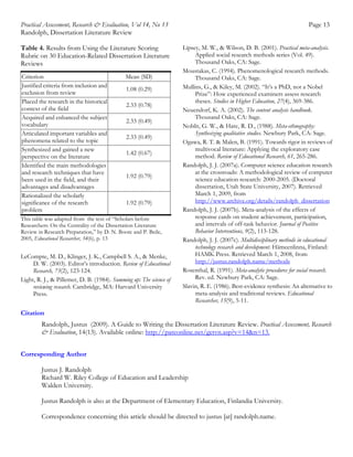 A guide to writing the dissertation literature review | PDF