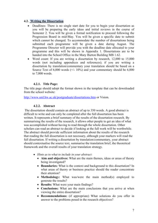 A Guide to Writing Your Master Dissertation | PDF
