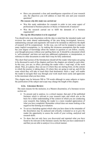 A Guide to Writing Your Master Dissertation | PDF