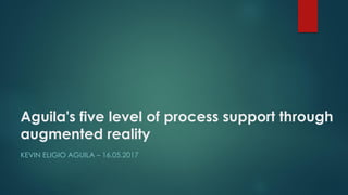 Aguila's five level of process support through
augmented reality
KEVIN ELIGIO AGUILA – 16.05.2017
 