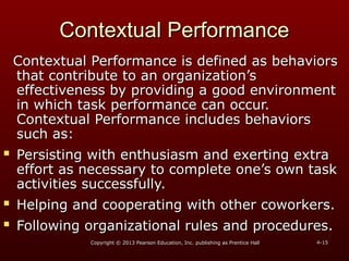 Performance Task Contextual Management Comprehensive Guide to Defining and Measuring Employee Performance | PPT
