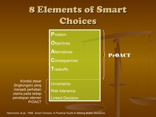 6 Elemen Problem Pengembangan Dalam Pengambilan Keputusan | PPT