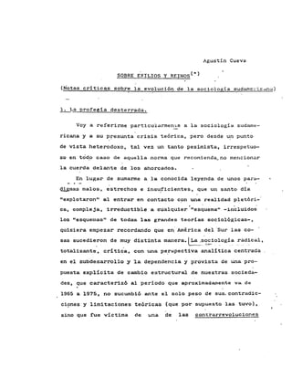 Agustín cueva. sobre exilios y reinos 1989