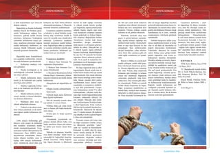 DOSYA KONUSU
36
Ülkü Ocakları • AĞUSTOS 2018 www.ulkuocaklari.org.tr
37
DOSYA KONUSU
Ülkü Ocakları • AĞUSTOS 2018www.ulkuocaklari.org.tr
İçindekilere Dön İçindekilere Dön
ri kötü alışkanlıklara aşırı derecede
düşkün, müptela
Bağımlılık ise kişinin kullandığı
maddeyi birçok kez bırakma girişi-
minde bulunmasına rağmen bıra-
kamaması, giderek madde dozunu
arttırması, kullanmayı bıraktığında
yoksunluk belirtilerinin ortaya çık-
ması, zararlarını görmesine rağmen
madde kullanmayı sürdürmesi, za-
manının büyük bölümünü madde
arayarak geçirmesi durumudur.
Bağımlılık tanısı konulabilmesi
için aşağıdaki maddelerden üçünün
bir arada bulunması gerekmektedir.
•	 Kullanılan maddeye tole-
rans gelişmesi
•	 Madde kesildiğinde ya da
azaltıldığında yoksunluk belirtileri-
nin ortaya çıkması
•	 Madde kullanımını denet-
lemek ya da bırakmak için yapılan
ama boşa çıkan çabalar
•	 Maddeyi sağlamak, kullan-
mak ya da bırakmak için büyük za-
man harcama
•	 Madde kullanımı nedeni ile
sosyal, mesleki ve kişisel etkinlikle-
rin olumsuz etkilenmesi
•	 Maddenin daha uzun ve
yüksek miktarlarda alınması
•	 Fiziksel ya da ruhsal sorun-
ların ortaya çıkmasına ya da artma-
sına rağmen madde kullanımını sür-
dürmek
Tıbbi amaçla kullanıldığı gibi
bünyevi zevk amaçlı da kullanılan
tüm maddeler uyuşturucu madde
olarak isimlendirilmektedir. Uyuş-
turucunun tarihini Mezopotamya’da
İslamiyetten Önce 4000’li yıllara
dayandırmak mümkündür. Sümer-
lerden itibaren özellikle esrar ve
haşhaş tıbbi amaçla kullanılmak-
taydı. Anadolu’da afyon daha çok
kullanılsa da Fatih Sultan Mehmet
döneminde kısıtlanmış, 4. Murat dö-
neminde tamamen yasaklanmıştır.
Uyuşturucu maddeler uluslarara-
sı hukukta ve ulusal hukukta yasak-
lanmış olup, uyuşturucu madde ti-
careti bir insanlık suçu olarak kabul
edilmiştir. Uyuşturucu maddeleri
tanımak uyuşturucu madde kullanı-
mını, bağımlılığını daha iyi anlamak
ve sorunun çözümüne yönelik yapı-
laması gerekenleri belirlemek açı-
sından önem arz etmektedir.
Uyuşturucu maddeler:
1. Merkezi Sinir Sistemini Ya-
vaşlatanlar (Depresanlar)
2. Merkezi Sinir Sistemini Uya-
ranlar (Stimülanlar)
3. Duyuların Bozulmasına Sebep
Olanlar-Hayal Gösterenler (Halusi-
nojenler) olarak üç ana başlık altında
toplanmıştır.
•Duygularda ani değişiklikler ol-
ması
•Olağan dışında saldırganlaşma
•İştah kaybı
•Giderek okula, spora, hobilerine
karşı ilgisini kaybetmesi
•Sık sık durumla uyumlu olma-
yan uykulu ve sersem olması
•Gittikçe daha çok yalan söyle-
mesi ve bunun gibi başka hareketle-
rinin olması
•Evden para ve başka eşyaların
kaybolması
•Vücudunda, giysilerinde alı-
şılmışın dışında lekeler, koku veya
başka işaretlerin olması gibi durum-
lar aileler için kırmızı alarm duru-
mudur.
Tabloda yer almayan, birçokla-
rının kabul etmediği / kabul etmek
istemediği bir bağımlılığı detaylan-
dırmak istiyorum: Tütün bağımlı-
lığı. Sigara dünyada ve ülkemizde
önemli bir halk sağlığı sorunudur
ve yüksek oranda nikotin içerdiği
için bağımlılık yapma potansiyeline
sahiptir. Sigara, nargile, pipo içme
veya dumanının solunması zamanla
kişide psikolojik ve fiziksel bağım-
lılık oluşturur. Bağımlılıkla birlikte
vücudumuza yayılan kalp damar
hastalıkları, akciğer hastalıkları,
mide kanseri ve cilt kanseri gibi has-
talıklar da cabası. Dünyada her yıl
6 milyon kişinin sigara sebebiyle
hayatını kaybettiği düşünüldüğünde
bu sayı her 10 saniyede bir kişinin
sigaradan ölmesi anlamına gelmek-
tedir. Ve ne yazık ki uyuşturucu ba-
ğımlılığının en alt basamağını sigara
kullanımı oluşturmaktadır.
Bir diğer bağımlılık türü ise alkol
bağımlılığıdır. Birçok çeşidi olan al-
kolün Etanol denilen türü içki olarak
tüketilmektedir. İçki olarak tüketilen
alkol birçok hastalığa neden olmak-
tadır. Bunun yanında alkol iradeyi
zayıflatmakta, kişiyi kontrol kaybı
yaşatmakta ve uyuşturucu maddele-
re açık hâle getirmektedir. Uyuştu-
rucu kullananların yüzde 57’si alkol
kullanmaktadır. Alkolden uzak dur-
mak diğer madde bağımlılıklarından
korunma noktasında önleyici bir
role sahiptir. Dünyada alkol kulla-
nan 2 milyar kişinin 76 milyon kada-
rı alkol bağımlısıdır. Yılda 1 milyon
800 bin kişi bu nedenle hayatını kay-
betmektedir. Ülkemizde ilk tüketim
yaşı 11’e kadar inmiştir. İlk kullanım
yaşı düştükçe ileriki yaşlarda bağım-
lı olma riski artmaktadır.
Piyasada erişimi çok kolay olan
bir diğer uyuşturucu madde, extasy,
ise ülkemizde genellikle “şeker”
yada “ex” isimleri ile bilinmektedir.
Kimyasal ve renkli olan bu uyuş-
turucu vücuda alındığı ilk 20 daki-
ka içerisinde etkisini göstermeye
başlamaktadır. Doğrudan merkezi
sinir sistemini etkilediği için halü-
sinasyonlara sebebiyet vermekte-
dir. Bir saat içinde doruk noktasına
ulaştıktan sonra etkisini yitirmesiyle
birlikte tam tersi mutsuzluluk hissi
oluşturur. Titreme, terleme, çenede
kitlenme en sık görülen etkileridir.
Filmlerde, dizilerde sıkça ismi
geçen ve görsel hafızayı canlandır-
dığı, uyanık kalmayı sağladığı öne
sürülen kristal (meth); vücutta hafif-
leme ve aşırı neşe hissiyatı ile öne
çıkmaktadır. Kan enfeksiyonları,
akciğer hastalıkları, çıban zehirlen-
mesi, beyin felci, paranoya gibi çok
ciddi sağlık sorunlarına yol açmak-
tadır.
Bonzai ve flakka ise sosyal med-
yadaki saldırgan, zombi edalı genç-
lerin videolarıyla hayatımıza girmiş-
tir. Vücutta doğrudan sinir sistemine
etki eden bonzai; kalp atışlarında
hızlanma, ağız kuruluğu ve terleme
olarak etki etmektedir. Bağımlılık
sonucunda unutkanlık, kalp krizi,
endişe hissi, felç ve koma gibi etken-
ler oluşmaktadır. Flakka ise sentetik
madde olarak oluşturulan bir haptır.
Diğer uyuşturucu maddelerden en
önemli farkı, merkezi sinir sistemini
daha hızlı ve etkili uyarıyor olması-
dır. Kalp atışındaki hızlanmayla bir-
likte ani duygu değişikliği meydana
getirerek halüsinasyonlara maruz bı-
rakmaktadır. En önemli etkisi saldır-
ganlık olan flakkanın bilimsel olarak
kanıtlanmasa da et yeme, zombilik
semptomlarını videolarda görülmek
mümkündür.
Tabloda kategorize edilen uyuş-
turucu maddelerden temini en kolay
olan ve adı daha sık duyulanlar siz
değerli okuyuculara özetlenmiştir.
Videolarda, dünyanın bir ucunda
sadece birkaç saniye görüp üzüldü-
ğümüz bağımlılar artık bizim so-
kaklarımıza taşınmış durumdadır.
Merakla, arkadaş çevresiyle, depres-
yon haliyle mutluluk vereceği öngö-
rüldüğü bu maddelerin temini çok
kolay olmakla birlikte bırakmak için
efor sarf etmek gerekmektedir. Zira
madde bağımlılığı, vücudun işlevle-
rini olumsuz yönde etkileyen mad-
delerin kullanılması, bundan dolayı
zarar görüldüğü halde bu maddele-
rin kullanımının bırakılamamasıdır.
Bağımlı, madde kullanımına ara
verdiğinde yoksunluk belirtileri ya-
şar. Zamanla madde kullanım sıklı-
ğını ve dozunu artırır. Bu da arınma
sürecini zorlu hale getirmektedir.
Uyuşturucu kullanımı / mad-
de bağımlılığı bir dünya sorunudur
evet, ama biz öncelikle kendi ka-
pımızın önünü süpürmeliyiz. Türk
gençliği olarak bizim vazifelerimiz
bulunmaktadır. Damarlarımızda-
ki asil kanın hakkını vermek bizim
boynumuzun borcudur, o kanı kir-
letemeyiz. Her daim zinde, sağlık-
lı, geleceğin mimarı gençler olarak
‘’sağlam kafa sağlam vücutta bulu-
nur’’ atasözüne riayet ederek uyuş-
turucuya karşı açtığımız cephede
sonuna kadar mücadele etmeliyiz.
KAYNAKÇA
TÜİK Haber Bülteni, Sayı:27598
/ 16 Mayıs 2018
T.C. Başbakanlık Atatürk Kültür,
Dil ve Tarih Yüksek Kurumu Ata-
türk Araştırma Merkezi, Prof. Dr.
Utkan Kocatürk
Selçuk Budak, Psikoloji Sözlü-
ğü, Bilim ve Sanat, Ankara 2000, s.
494.
www.tdk.gov.tr
Önceki Sayfa Sonraki Sayfa
 