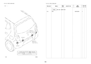 181
FIG.61-02 ROOF SIDE VENTILATOR
(1212- )
614485
REFER TO
FIG
(PNC 62671C)
REFER TO
FIG
(PNC 62671C)
62940C
62940C
58-01
(REFER TO FIG 57-01)
58-01
FIG.61-02 ROOF SIDE VENTILATOR
PROD_DATE MODELS
SPEC
CODE
DESCRIPTION
R
/
P
PART
NUMBER
O
Y
T
REV_REF
FR TO
+----------+
| 62940C | DUCT ASSY, QUARTER VENT
+----------+
1212 - B100 62930-BZ030- 2
 