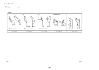 249
FIG.82-02 WIRING & CLAMP
(1212- )
CLAMP & BRACKET ILLUST NO. 7 OF 7
828716
89439-BZ12082715-BZ78082715-BZ79082715-BZ800 82715-BZ810
91671-8061491671-80614 91671-80818
 
