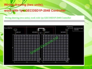Wiring drawing (two units), 
work with 1pc GECOSD1P-2048 Controller 
 