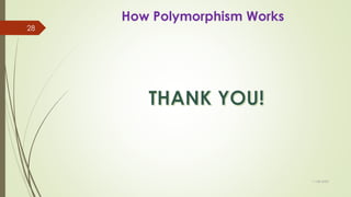 How Polymorphism Works
11-08-2020
28
 