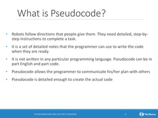 Ah pseudocode2 - Beginner | PPTX | Programming Languages | Computing