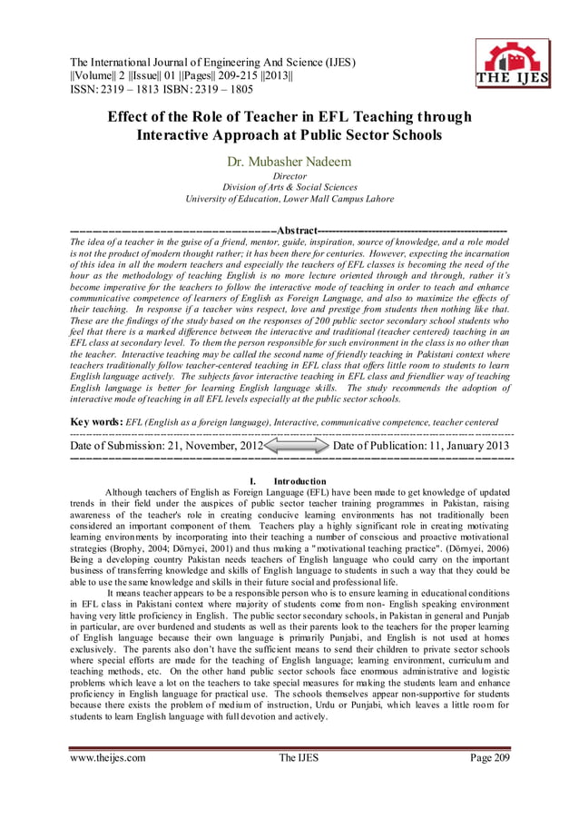 The International Journal of Engineering and Science (The IJES) | PDF